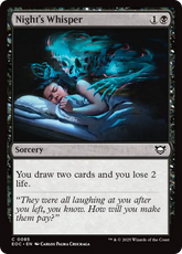 Sussurro da Noite / Night's Whisper - Magic: The Gathering - MoxLand